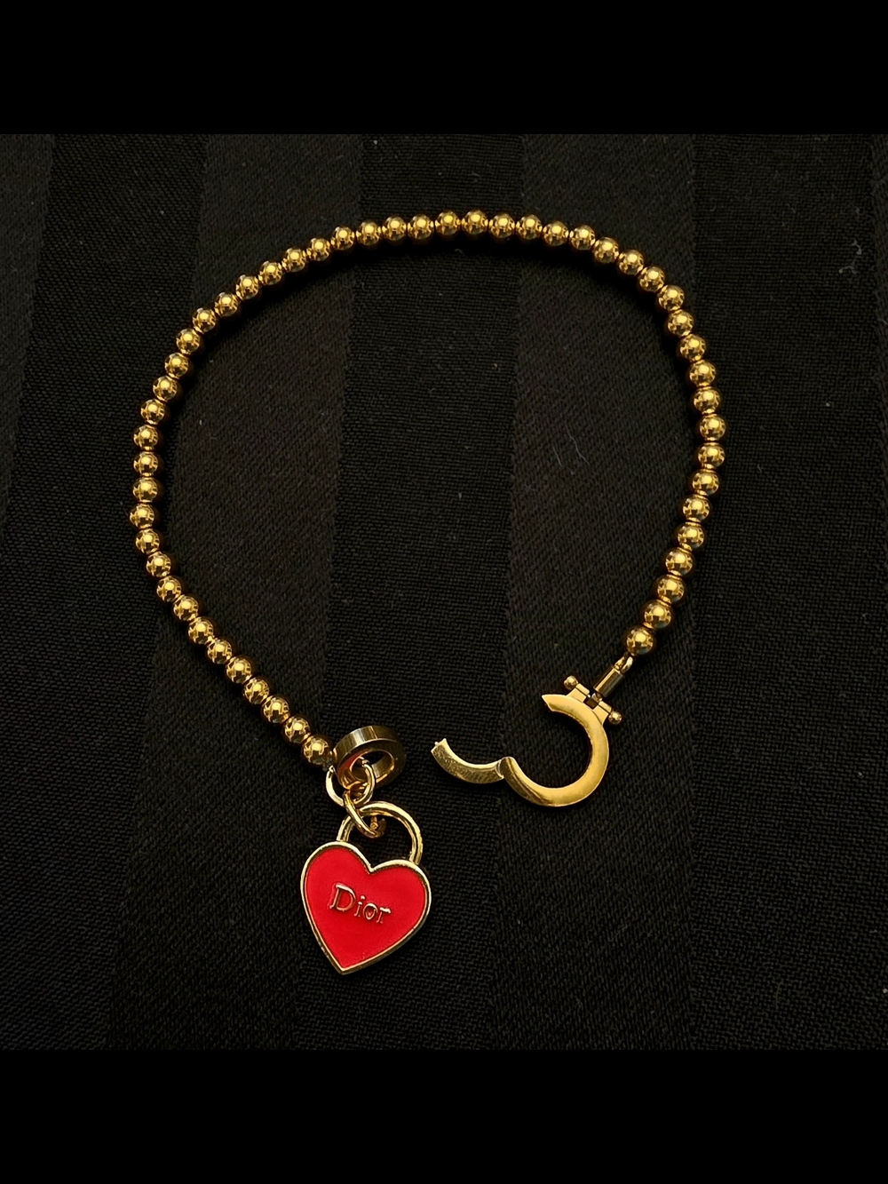 ✨ One-of-a-Kind Upcycled Authentic Dior Charm Bracelet ✨ - Picture 4 of 6